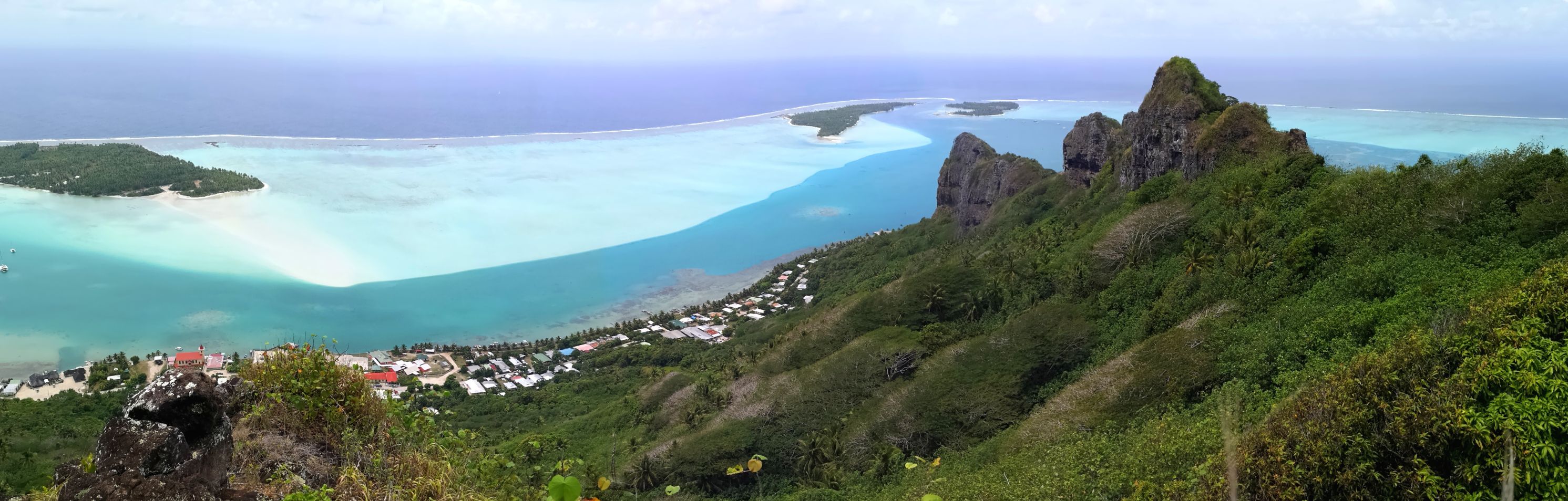 maupiti lagon vue d'en haut